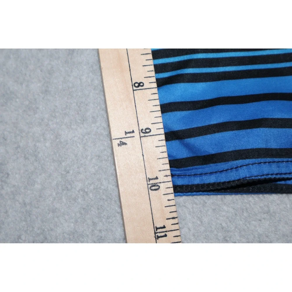 O'Neill Board Shorts Mens 36 Blue Striped Drawstring Pockets Swim Trunks